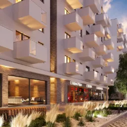 Wizualizacja budynku na jednej z obsługiwanych inwestycji