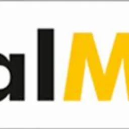 Logo firmy WalMac z żółto-czarnym napisem na białym tle.