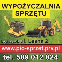 Wypożyczalnia sprzętu budowlanego, ogrodniczego, elektronarzędzi, rusztowań, maszyn budowlanych - Krótkoterminowy wynajem maszyn budowlanych Lędyczek