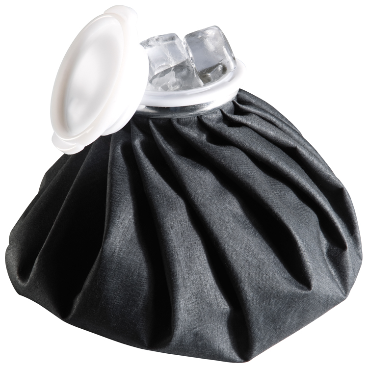 Worek na lód z logo.