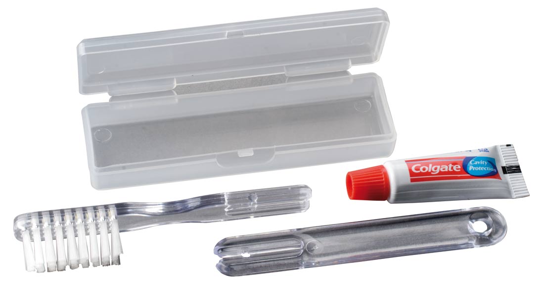 Zestaw podróżny z logo.