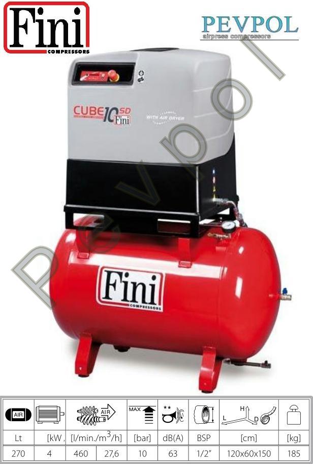 Sprężarka Śrubowa, FINI, CUBE SD10-270 F