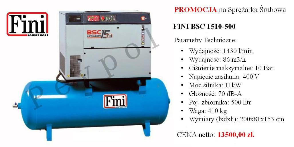 Sprężarka Śrubowa, FINI BSC 1510-500