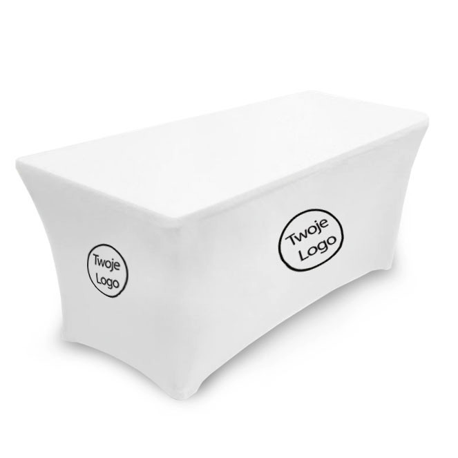 Elastyczne pokrowce na stoły z logo