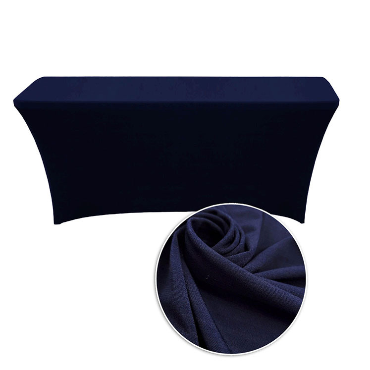 Elastyczny obrus na stół cateringowy w kolorze granatowym