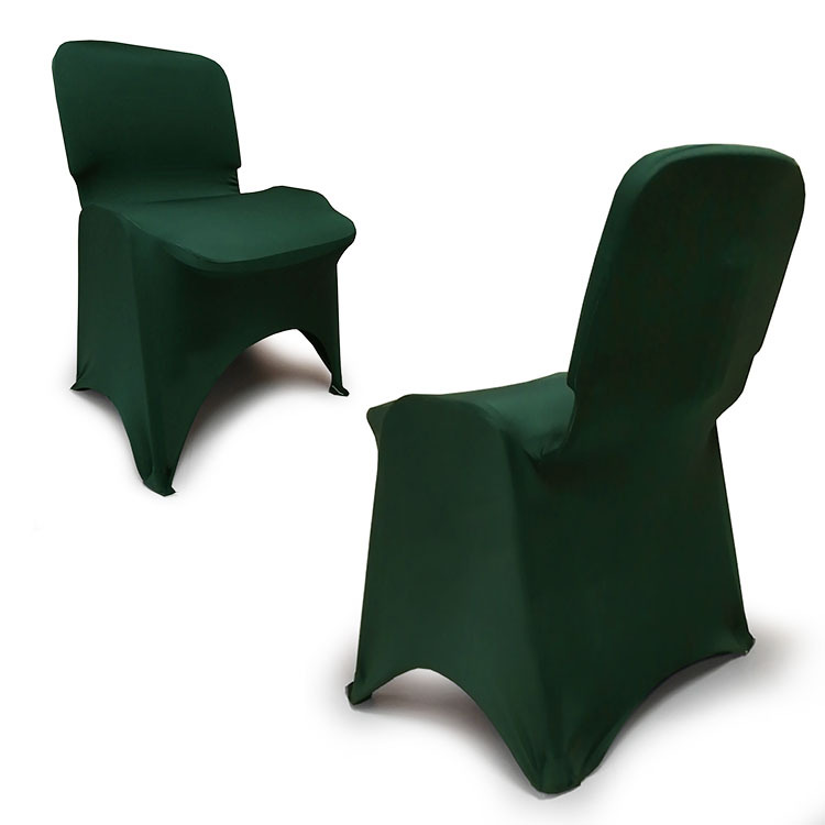 Elastyczne pokrowce na krzesła iso biurowe w kolorze butelkowa zieleń