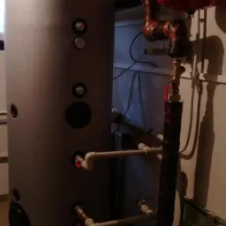 Montaż bufora 350 litrów z wężownicą dedykowanego do pomp Silesia Term.