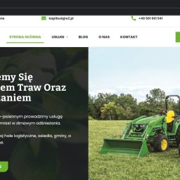 Strona internetowa firmy świadczącej usługi koszenia traw.