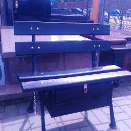 Ławka cmentarna z recyklatu tworzyw sztucznych