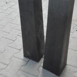 Słupek geodezyjny graniczny z recyklatu tworzyw sztucznych