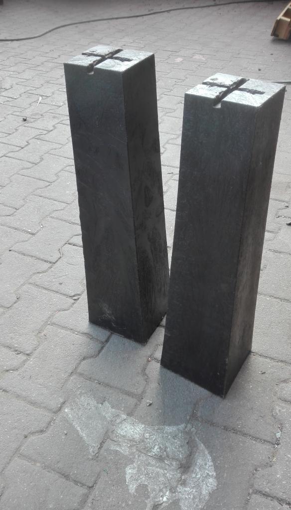 Słupek geodezyjny graniczny z recyklatu tworzyw sztucznych