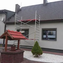 Malowanie elewacji budynku jednorodzinnego LUBLINIEC