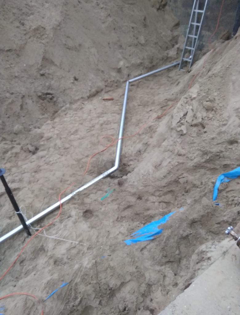 Rurociąg do napowietrzania reaktora biologicznego .