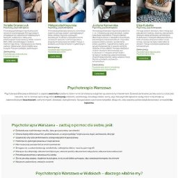 PSM Piotr Ficoń - Strona internetowa z ofertą psychoterapii w Warszawie, prezentująca profile psychoterapeutów i informacje o usługach.