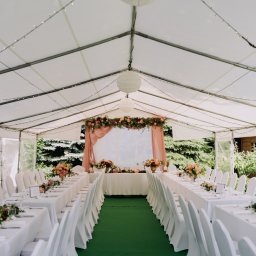 Namiot na uroczystość weselną