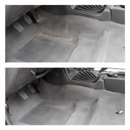 Efekt prania podłogi w samochodzie