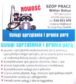 Szop Pracz Wiktor Bohun - Sprzątanie biur Świdnik