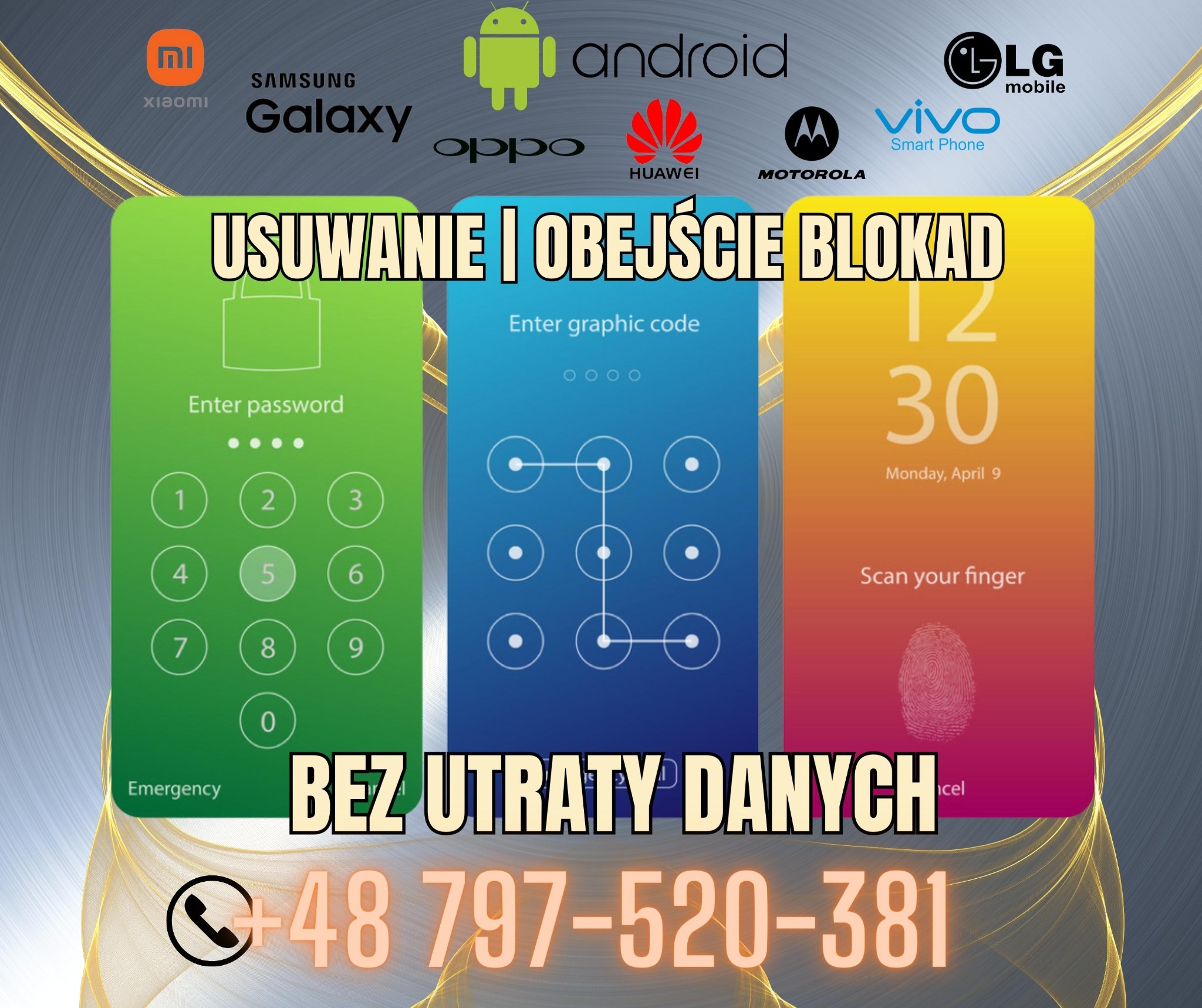 usuwanie lub obejście blokad zabezpieczających w smartfonach Android