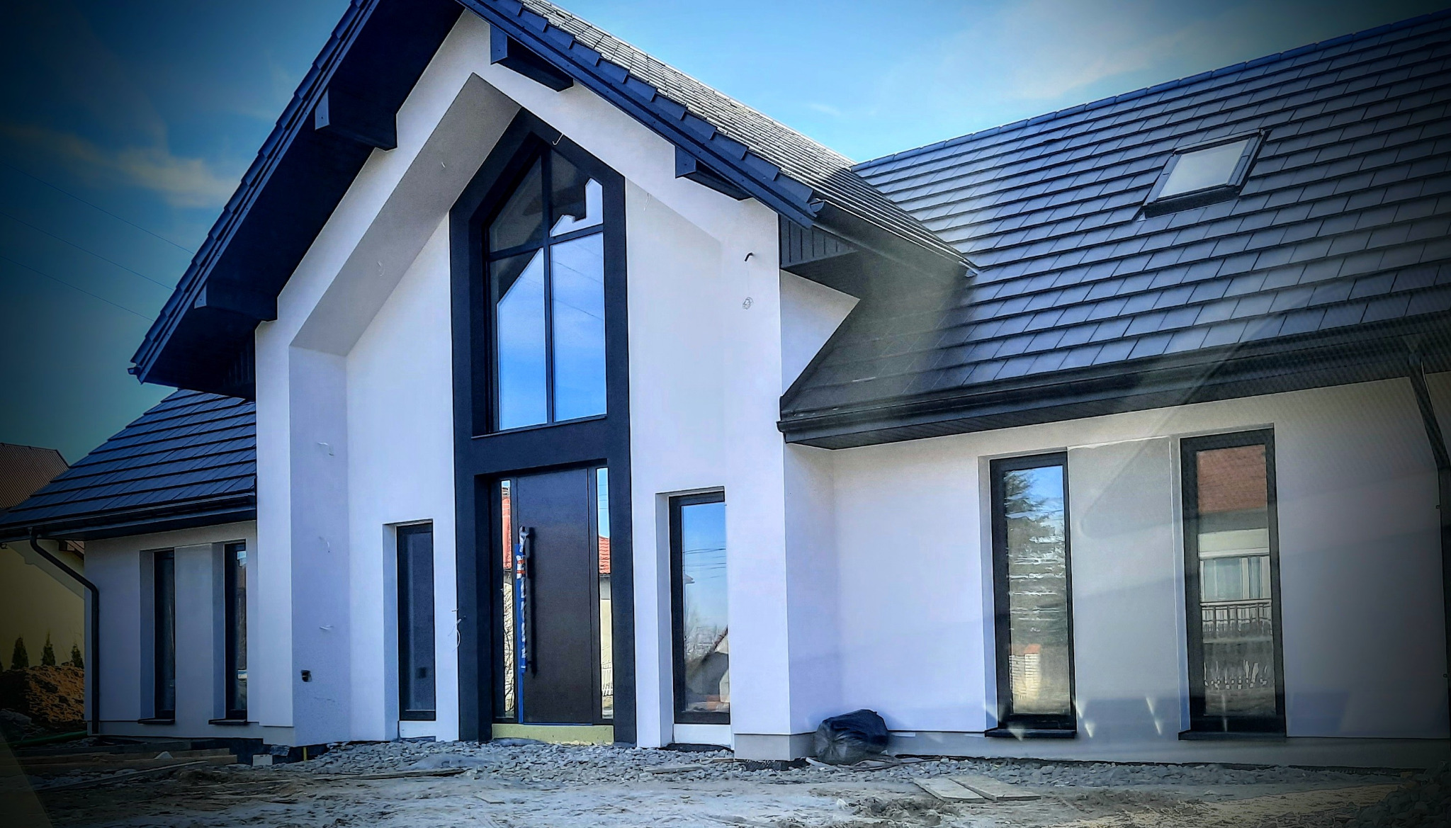 Realizacja indywidualnego projektu budynku mieszkalnego - Łapczyca (Gmina Bochnia)