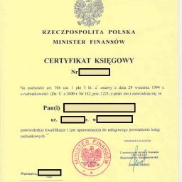 Certyfikowana księgowa - Usługi Księgowe Łódź