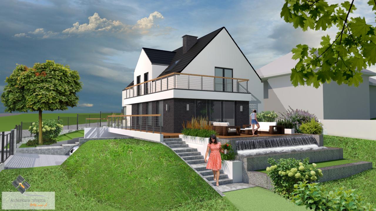 Nowoczesny dom jednorodzinny, ul. Oliwkowa w Gdańsku