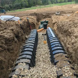 Zbiornik na ścieki z drenażem w m. Żabno