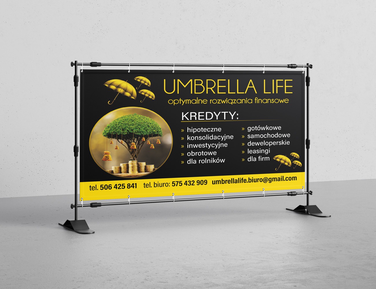 banery reklamowe. Projekt i druk