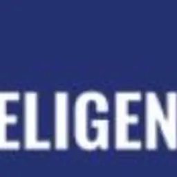 Logo firmy 'Inteligentny Dom' z Bydgoszczy, na granatowym tle, z symbolem domu z przyciskiem zasilania w środku.