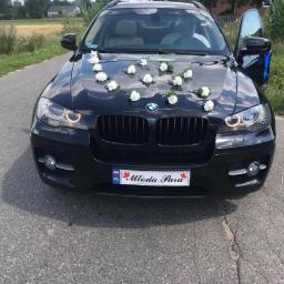 BMW X-6 efektowne auto do ślubu wynajem tylko z kierowcą 