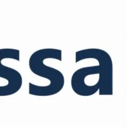 Logo firmy Hossa Finanse z czerwonym okręgiem po lewej stronie zawierającym biały, stylizowany znak graficzny i granatowym napisem 'Hossa Finanse' po prawej stronie.