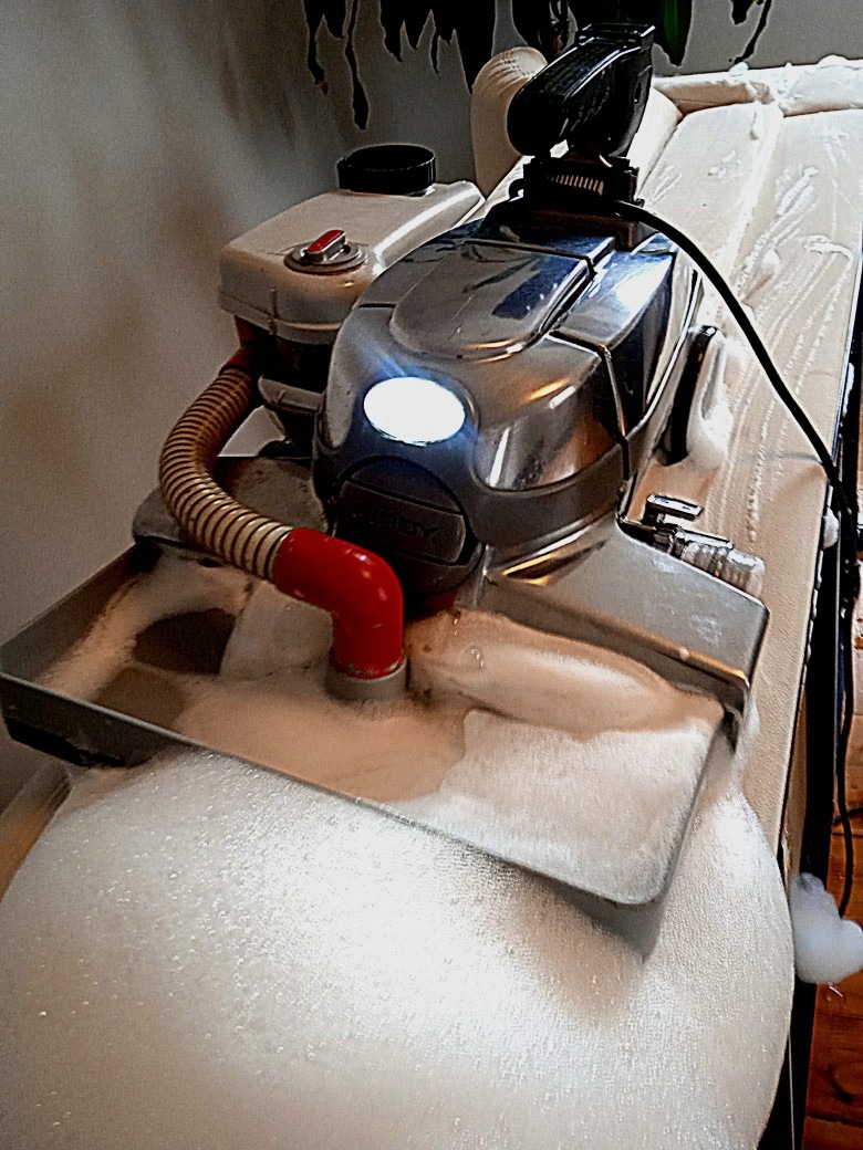 Pranie Naroznika Jasnego Systemem Kirby, Nakładanie Powłoki Ochronnej Impregnat i Lanolina Tylko 1litr Wody.