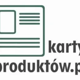 Logo serwisu kartyproduktow.pl z graficznym symbolem karty i tekstem