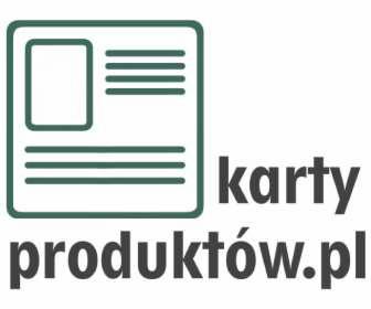Logo serwisu kartyproduktow.pl z graficznym symbolem karty i tekstem