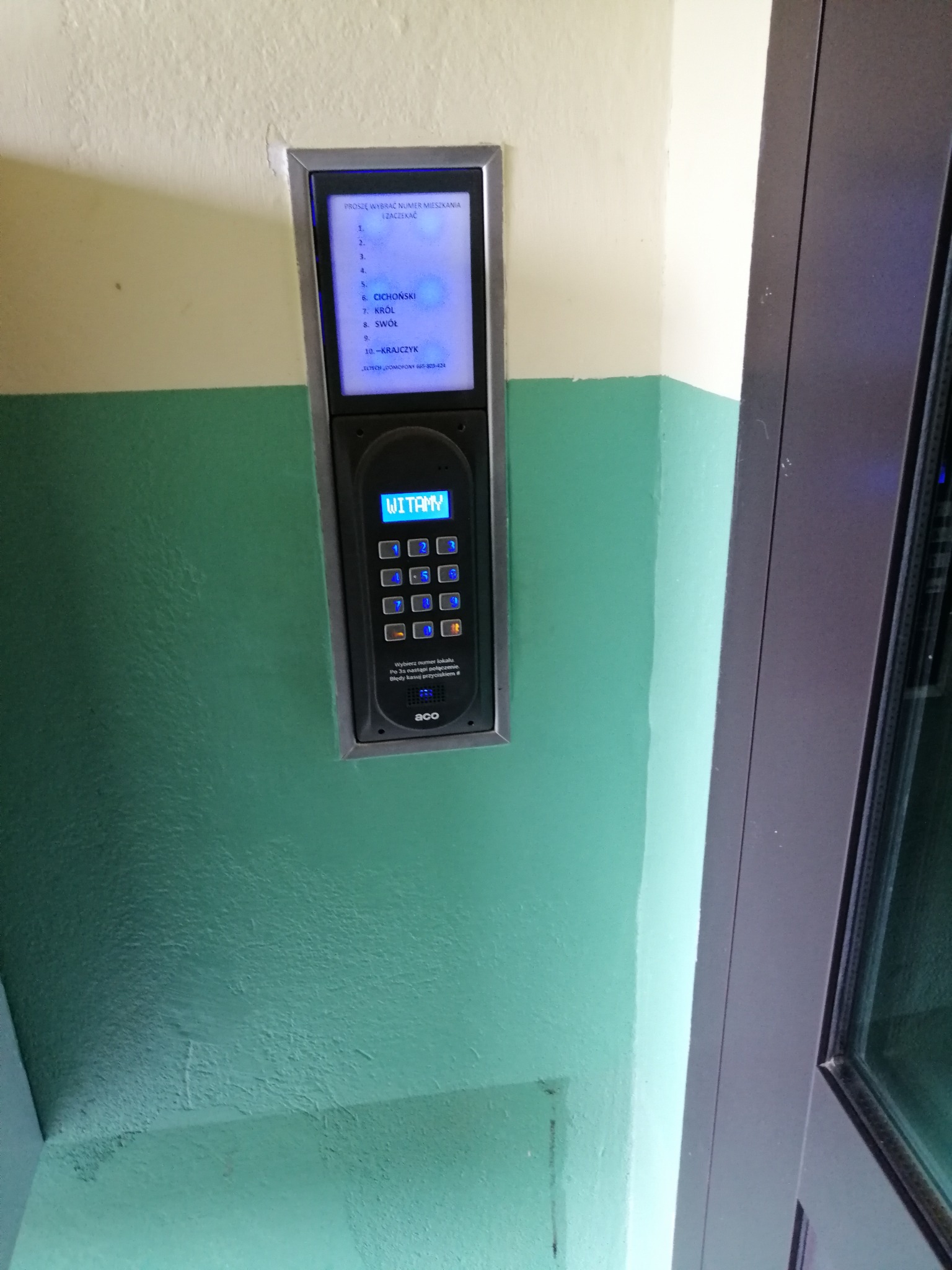 Montaż domofonu cyfrowego dla Wspólnoty Mieszkaniowej w Gliwicach