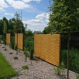 Architektura ogrodowa_panel dekoracyjny ażurowy z drewna