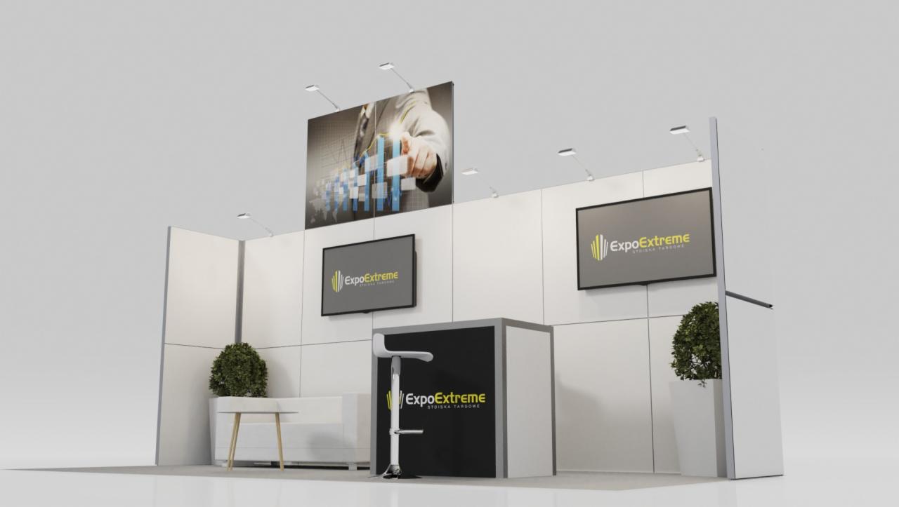 modułowe stoisko targowe
