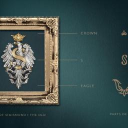 Schemat powstania logotypu dla Pałacu w Smólsku