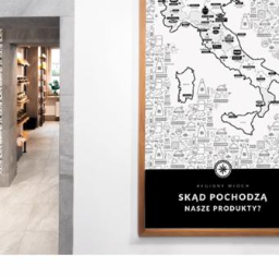 Projekt identyfikacji wizualnej sklepu włoskiego Peretti
