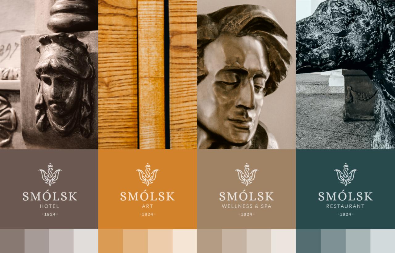 Kolorystyka w identyfikacji wizualnej dla Pałacu w Smólsku