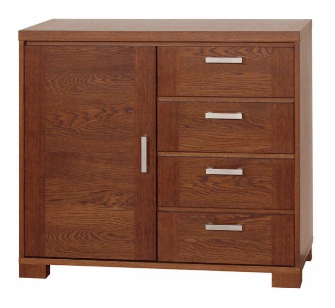 komoda dębowa Milano SM-K9 kolor złoty orzech