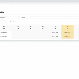 Ekran interfejsu CRM dla branży medycznej, prezentujący widok kalendarza pracy lekarzy Kacpra Barana i Kuby Michalaka z zaznaczonymi godzinami wizyt w dniu 19 maja 2023.