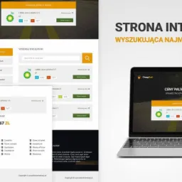 Wyszukiwarka cen paliw - strona Internetowa stworzona od zera
