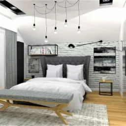 projekt wnętrza sypialni