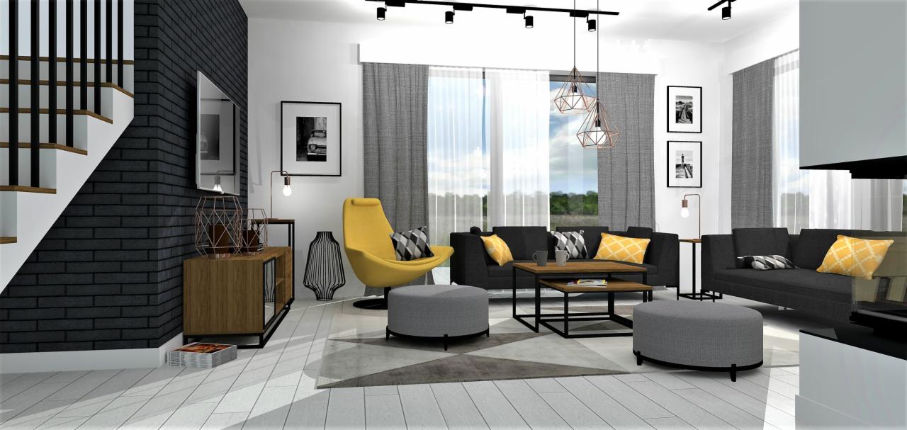 Aranżacja wnętrza salonu 4