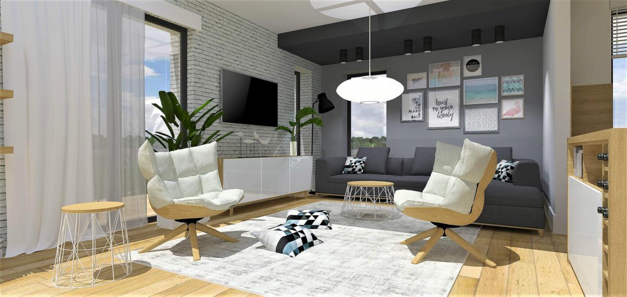 Aranżacja wnętrza salonu 5