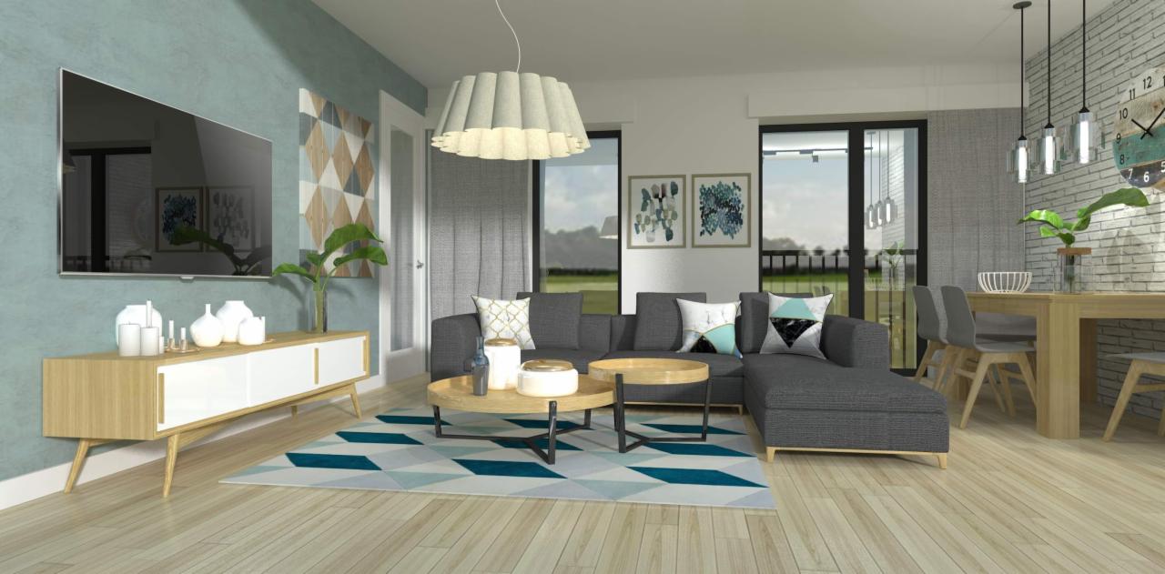 Aranżacja wnętrza salonu 6