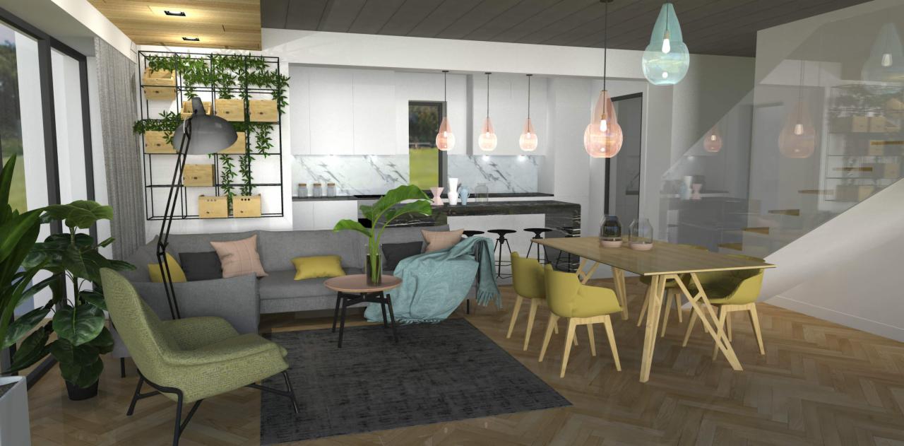 Aranżacja wnętrza salonu 7