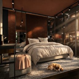 ROLI.ART AGNIESZKA ROLIRAD - ciemna sypialnia