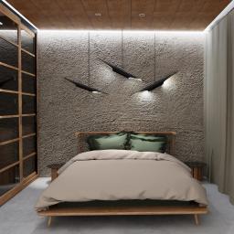 sypialnia minimalizm z nutą stylu japońskiego