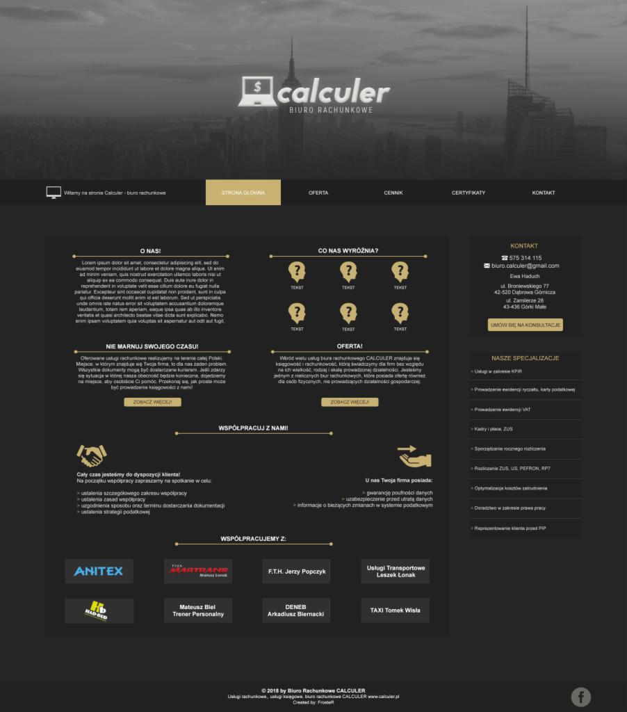 Strona dla biura rachunkowego